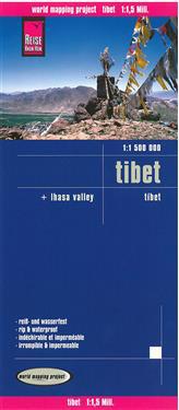 Reise Know-How Landkarte Tibet (1:1.500.000) und Lhasa-Valley (1:50.000)