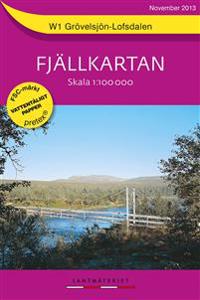 W1 Grövelsjön Lofsdalen Fjällkartan