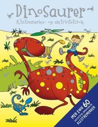 Dinosaurer. Klistremerke- og aktivitetsbok. Mer enn 60 aktiviteter, oppgaver og klistremerker