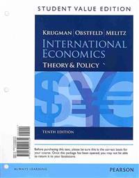International Economics: Theory and Policy, Student Value Edition