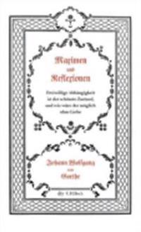 Maximen und Reflexionen