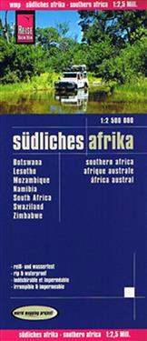 Reise Know-How Landkarte Südliches Afrika (1:2.500.000): Botswana, Lesotho, Mosambik, Namibia, Südafrika, Swaziland, Zimbabwe)