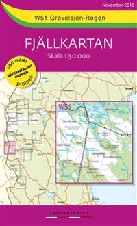 W51 Grövelsjön-Rogen Fjällkartan