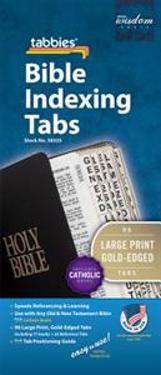 Large Print Bible Indexing Tabs Including Catholic Books [With Booklet]