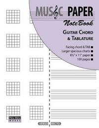Music Paper Notebook - Guitar Chord & Tablature