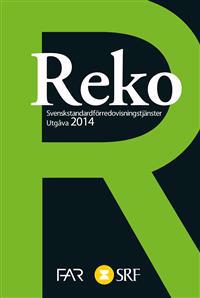 Reko Svensk standard för redovisningstjänster 2014