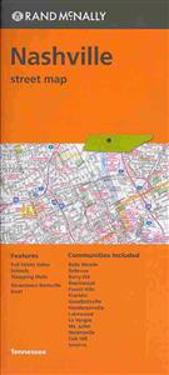 Folded Map Nashville TN Street