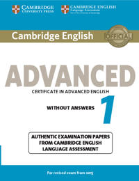Cambridge English Advanced 1 for Revised Exam from 2015