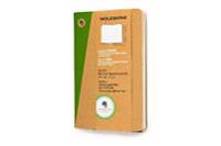 Moleskine Evernote Journal with Smart Stickers, Pocket, (Set of 2), Squared, Kraft Brown, Soft Cover (3.5 X 5.5)