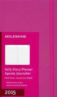 Moleskine 2015 Daily Diary / Planner, Large, Magenta