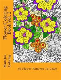Flower Coloring Book Vol. 2