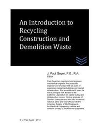 An Introduction to Recycling Construction and Demolition Waste