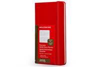 2015 Moleskine Red Pocket Slim Panoramic Diary Hard