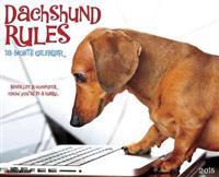 Dachshund Rules 18-Month Calendar