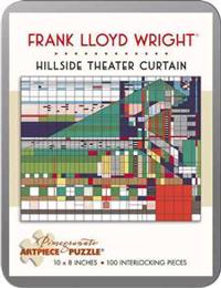 Frank Lloyd Wright/Theater Curtain 100 Piece Tin Puzzle