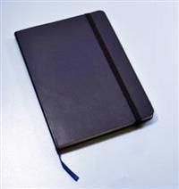 Monsieur Notebook Navy Leather Plain Medium