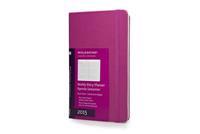 2015 Moleskine Magenta Large Diary Weekly Horizontal Hard