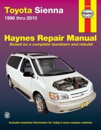 Haynes Toyota Sienna 1998 Thru 2010 Automotive Repair Manual