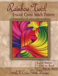 Rainbow Twirl Fractal Cross Stitch Pattern