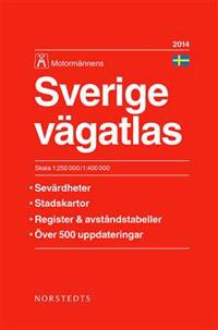 Sverige vägatlas 2014 Motormännen
