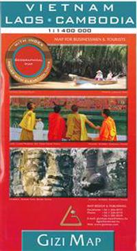 Vietnam - Laos - Cambodia 1 : 1 400 000