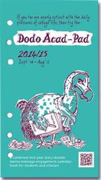 Dodo Acad-Pad Filofax-Compatible Personal Organiser Diary Refill 2014 - 2015 Week to View Academic Mid Year Diary