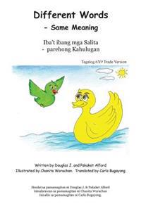 Different Words Iba T Ibang MGA Salita Tagalog 6x9 Version: - Same Meaning - Parehong Kahulugan