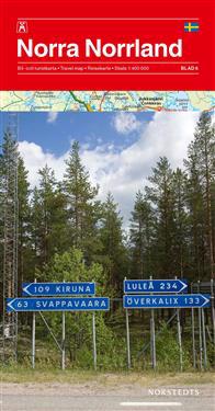 Norra Norrland Bil & Turistkarta Nr 6