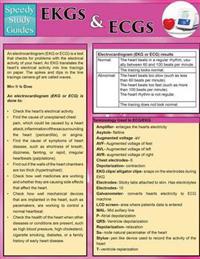 EKGs and Ecgs (Speedy Study Guides