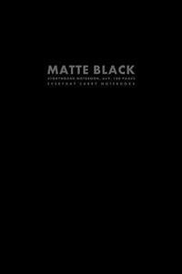 Matte Black Storyboard Notebook, 6x9, 100 Pages