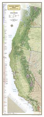 Pacific Crest Trail Wall Map