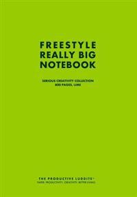 Freestyle Really Big Notebook, Serious Creativity Collection, 800 Pages, Lime