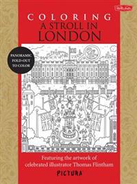 Coloring a Stroll in London: Featuring the Artwork of Celebrated Illustrator Thomas Flintham