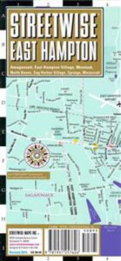 Streetwise East Hampton Map - Laminated City Street Map of East Hampton, New York: Folding Pocket Size Travel Map