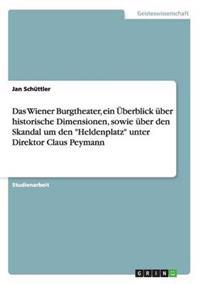 Das Wiener Burgtheater, Ein Uberblick Uber Historische Dimensionen, Sowie Uber Den Skandal Um Den 