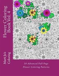Flower Coloring Book Vol. 4