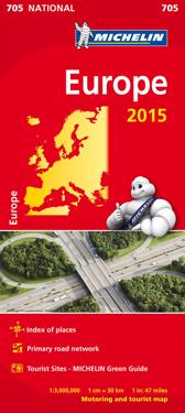 Europa 2015 Michelin 705 karta : 1:3milj