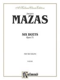 Jacques Mazas Six Duets: Opus 71: For Two Violins