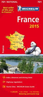 Frankrike 2015 Michelin 721 karta : 1:1milj