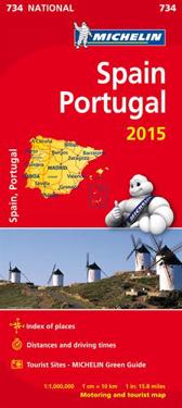 Spain and Portugal 2015 National Map 734
