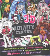 Monster High 3D Activity Center [With Sticker(s) and 16 Posters and Stencils and 3-D Glasses]