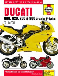Haynes Ducati 600, 620, 750 & 900 2-valve V-twins '91 to '05 Service and Repair Manual