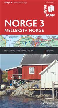 Mellersta Norge EasyMap : 1:275000