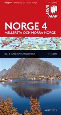 Mellersta och norra Norge EasyMap : 1:415000