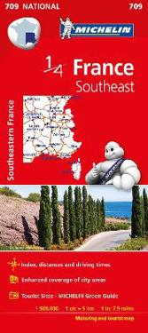 Southeastern France National Map 709