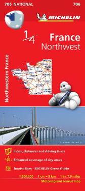 Northwestern France National Map 706