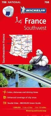 Southwestern France 2015 National Map 708