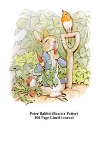 Peter Rabbit (Beatrix Potter) 100 Page Lined Journal: Blank 100 Page Lined Journal for Your Thoughts, Ideas, and Inspiration