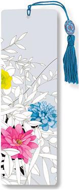 Modern Floral Beaded Bookmark
