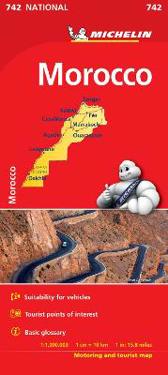 Marocko Michelin 742 karta : 1:1milj